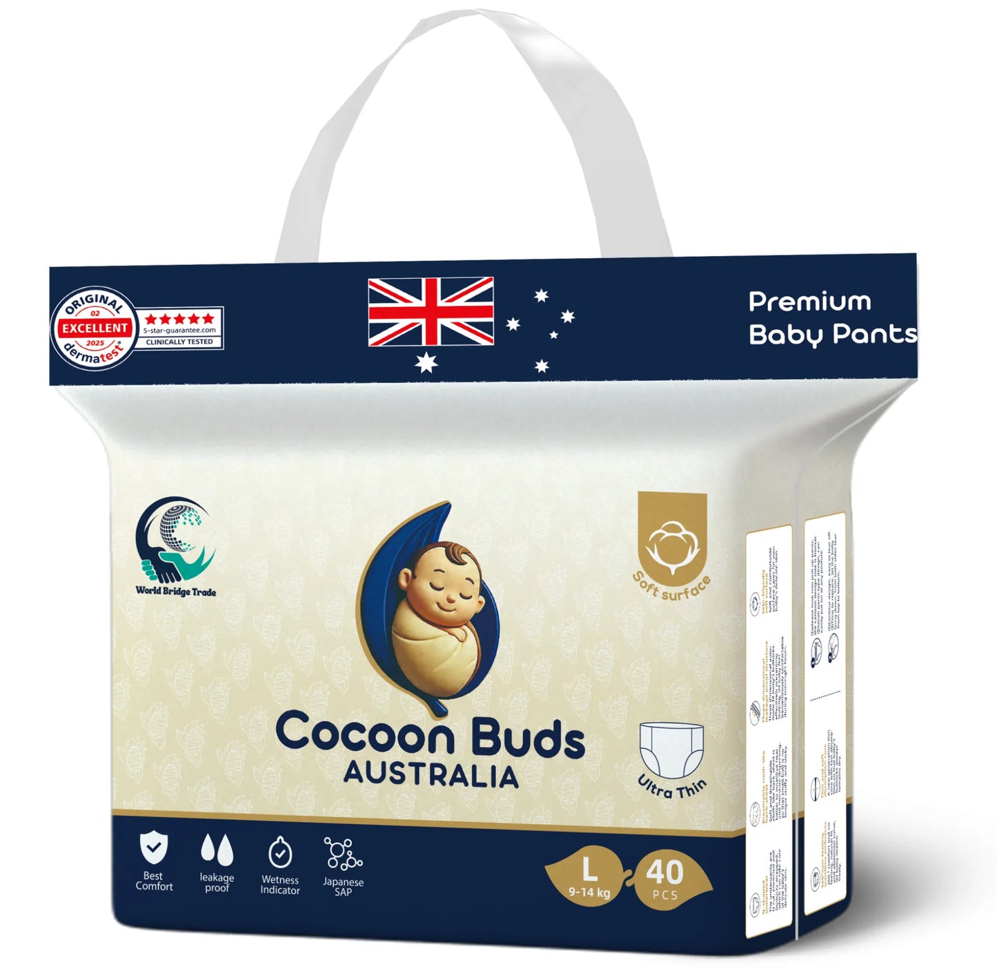 Cocoon Buds Baby Diapers_L-Premium Australia Quality