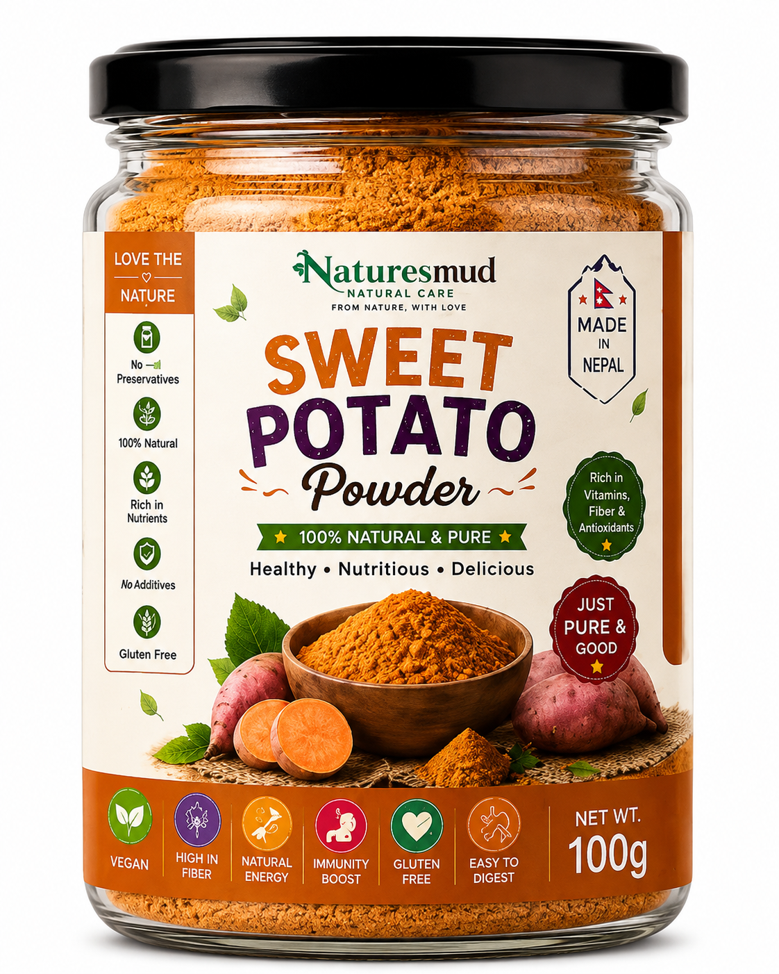Natures Mud Sweet Potato (100 Gm)