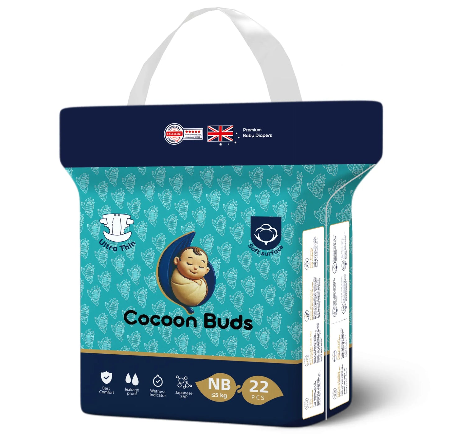 Cocoon Buds Baby Diapers_NB-Premium Australia Quality