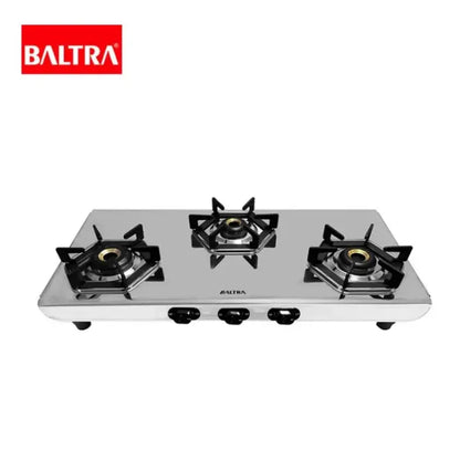 Baltra 3 Burner Automatic Gas Stove Turquoise Matt Finish