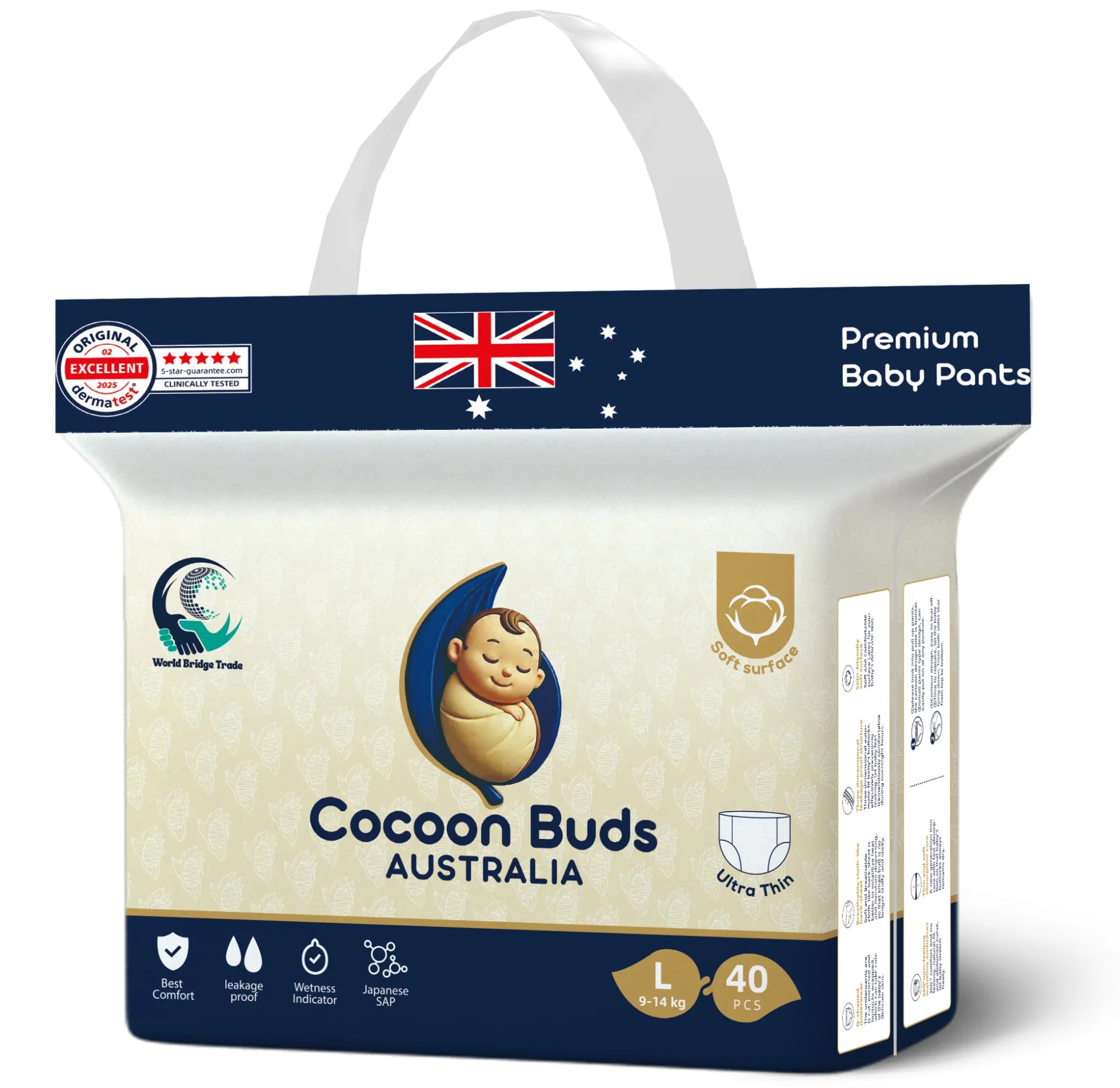 Cocoon Buds Baby Diapers_L-Premium Australia Quality
