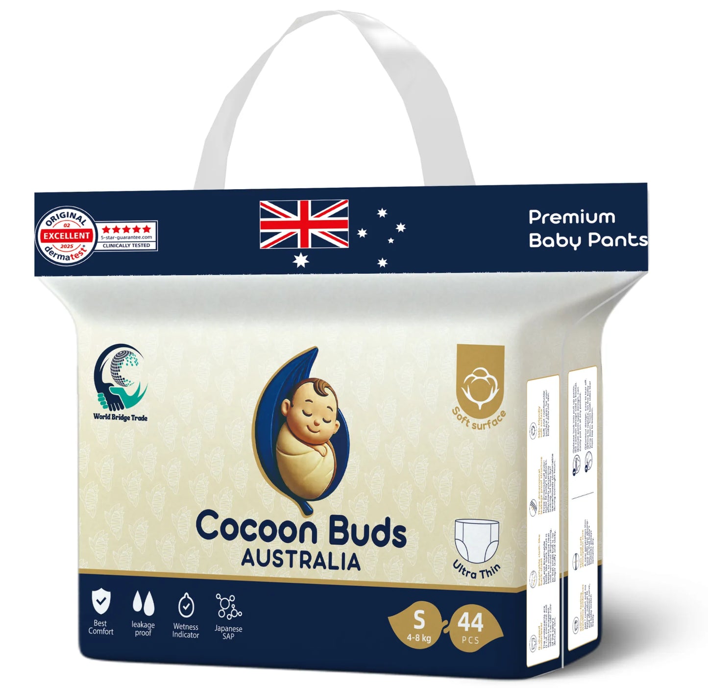 Cocoon Buds Baby Diapers Small Premium Australia Quality