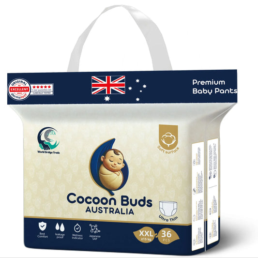 Cocoon Buds Baby Diapers_XXL-Premium Australia Quality