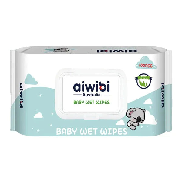 Aiwibi 100% Soft Care Baby Wet Wipes 90 Pcs
