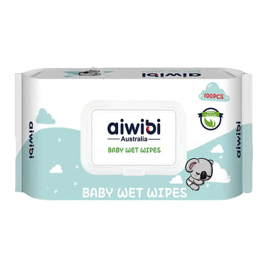 Aiwibi 100% Soft Care Baby Wet Wipes 90 Pcs